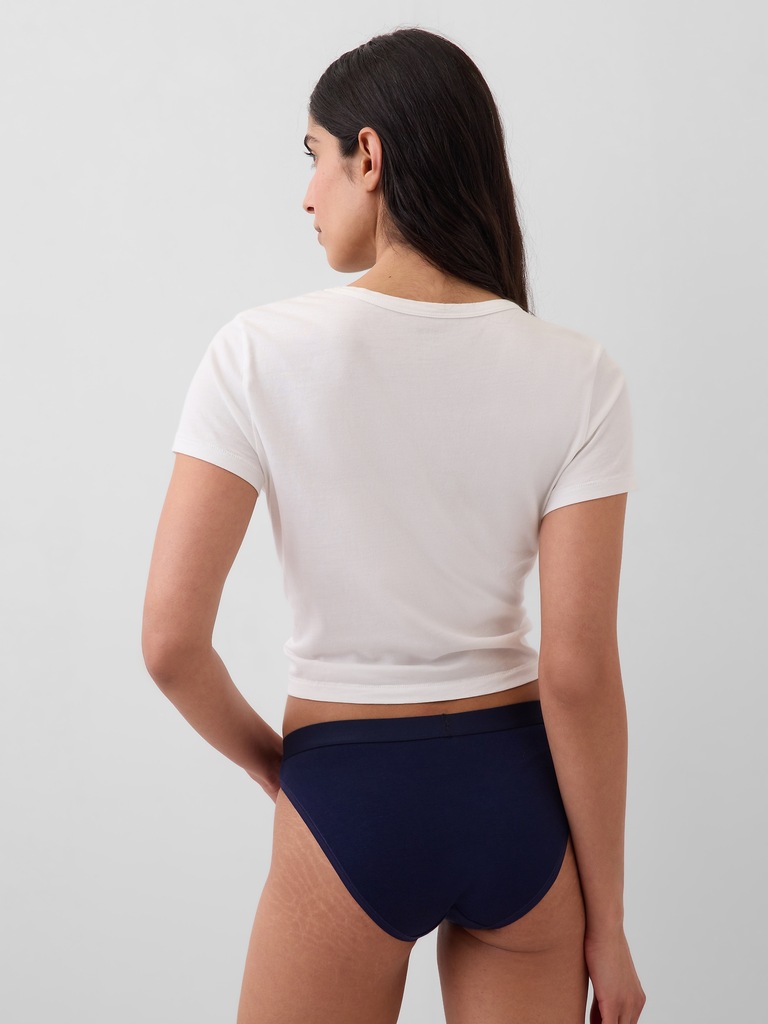 Organic Stretch Cotton Logo Bikini