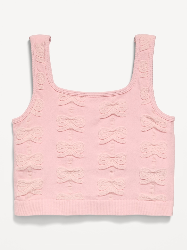 Seamless Longline Bow Bra for Girls