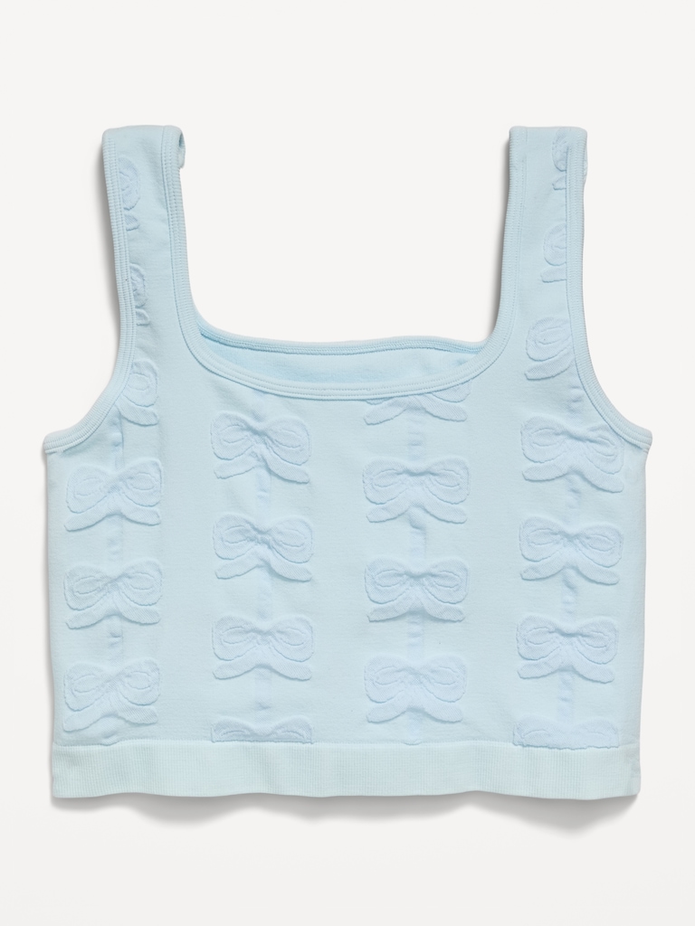 Seamless Longline Bow Bra for Girls