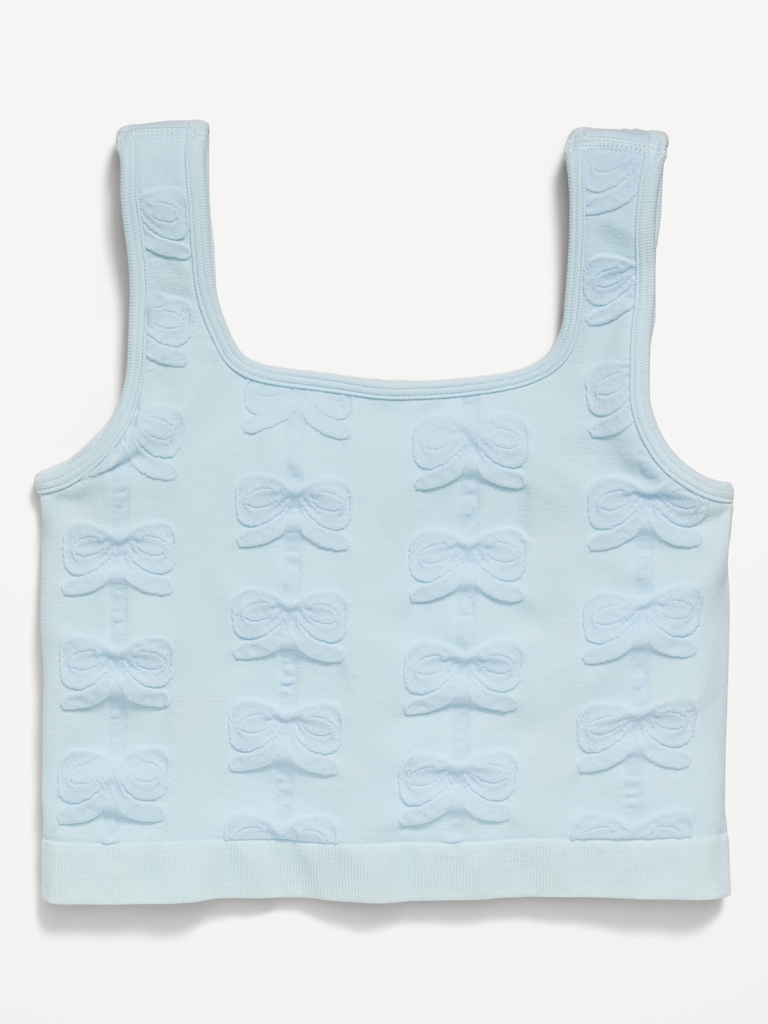 Seamless Longline Bow Bra for Girls