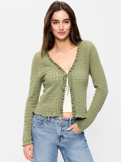 Top Sport Fille Junior Old Navy - Vert Citron Taille XS - Dos Croisé - Occasion Très Bon État