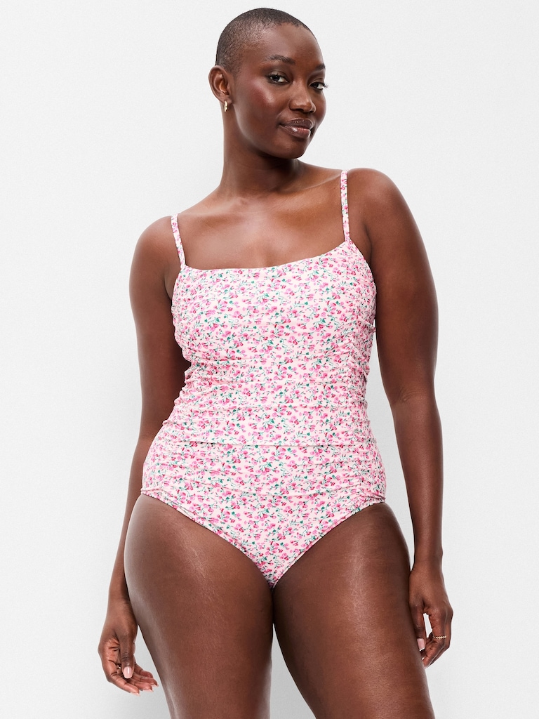 Ruched One-Piece Swimsuit