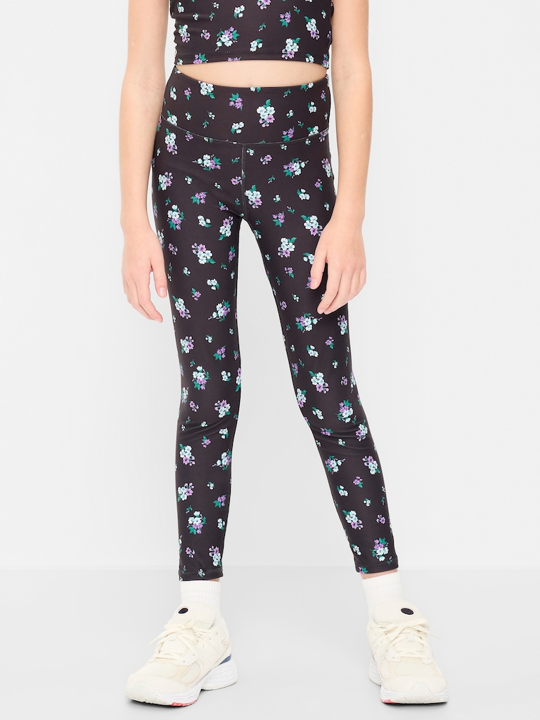 High-Waisted PowerSoft 7/8-Length Leggings for Girls