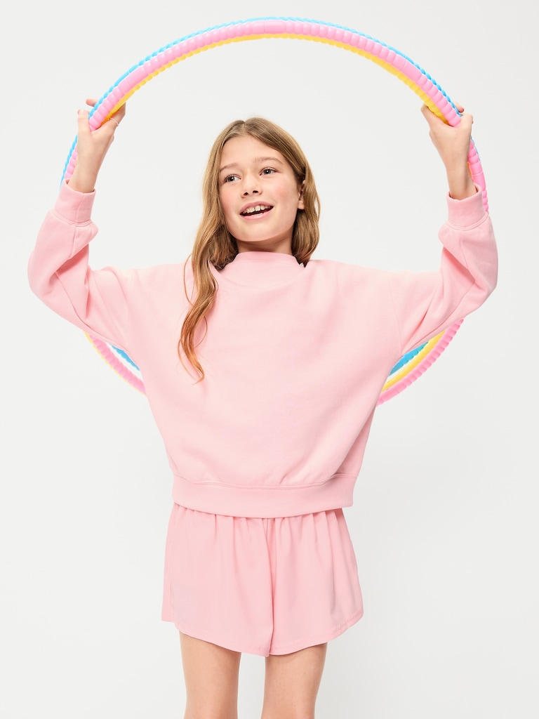 High-Waisted StretchTech Performance Shorts for Girls