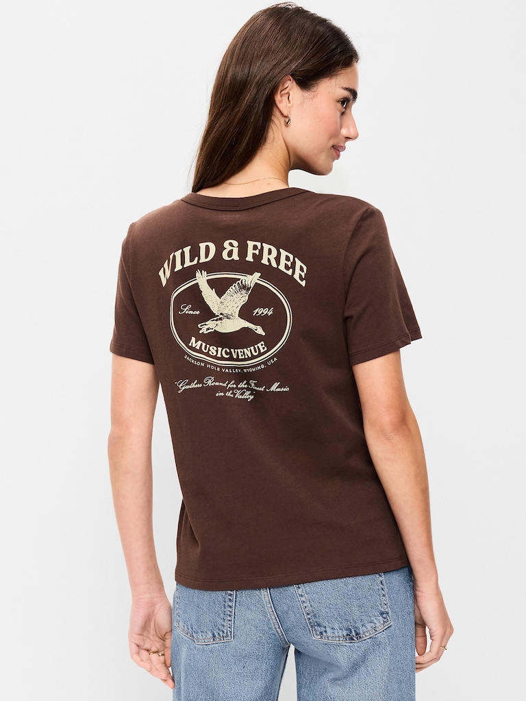 EveryWear Crew-Neck Graphic T-Shirt