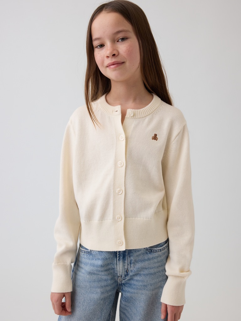 Kids Relaxed Crop Cardigan