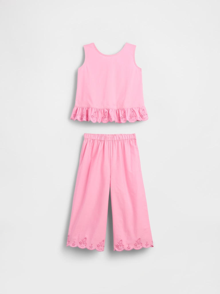 Baby & Toddler Eyelet Ruffle Outfit Set