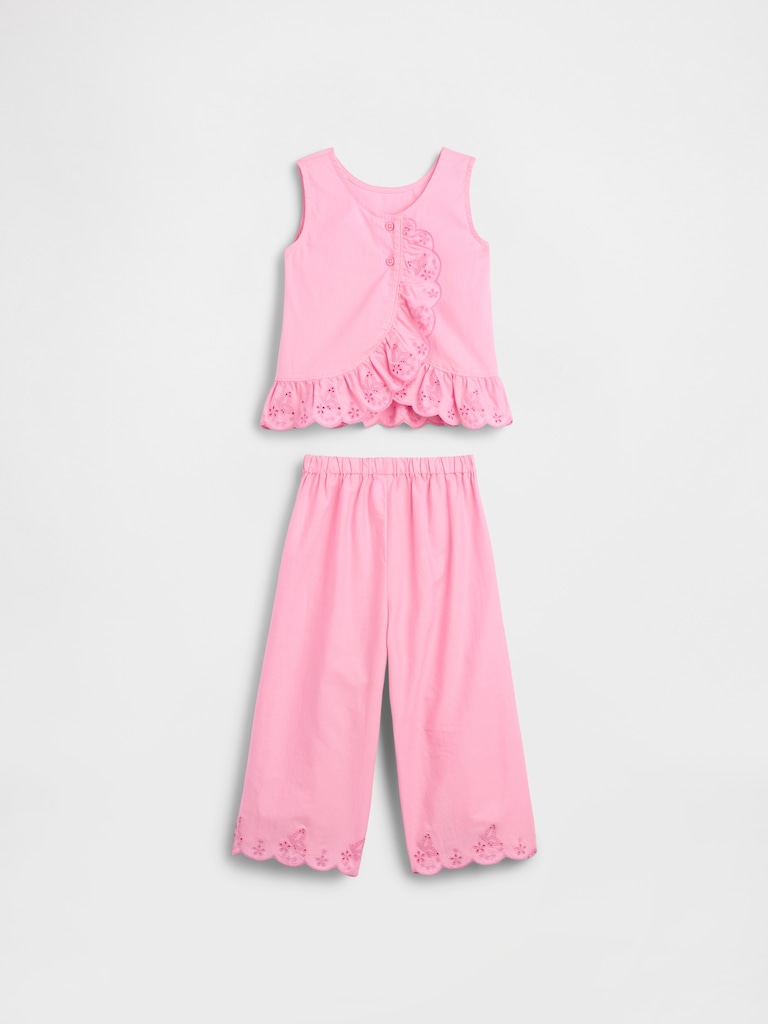 Baby & Toddler Eyelet Ruffle Outfit Set