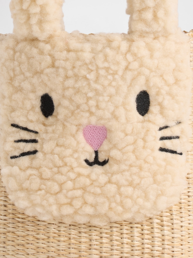 Toddler Bunny Straw Bag