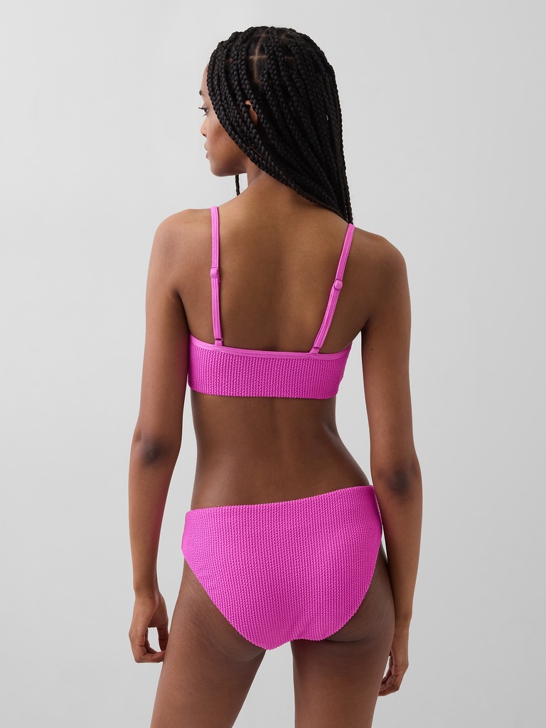 Rib Scoop Neck Bikini Top
