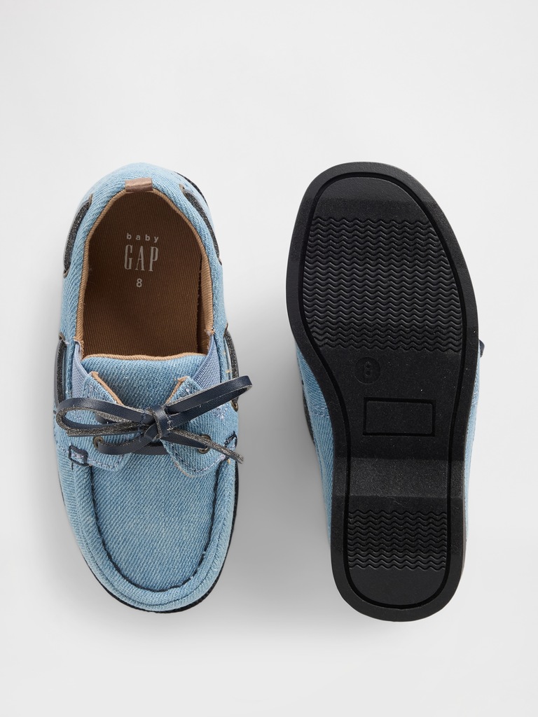 Toddler Denim Boat Shoes