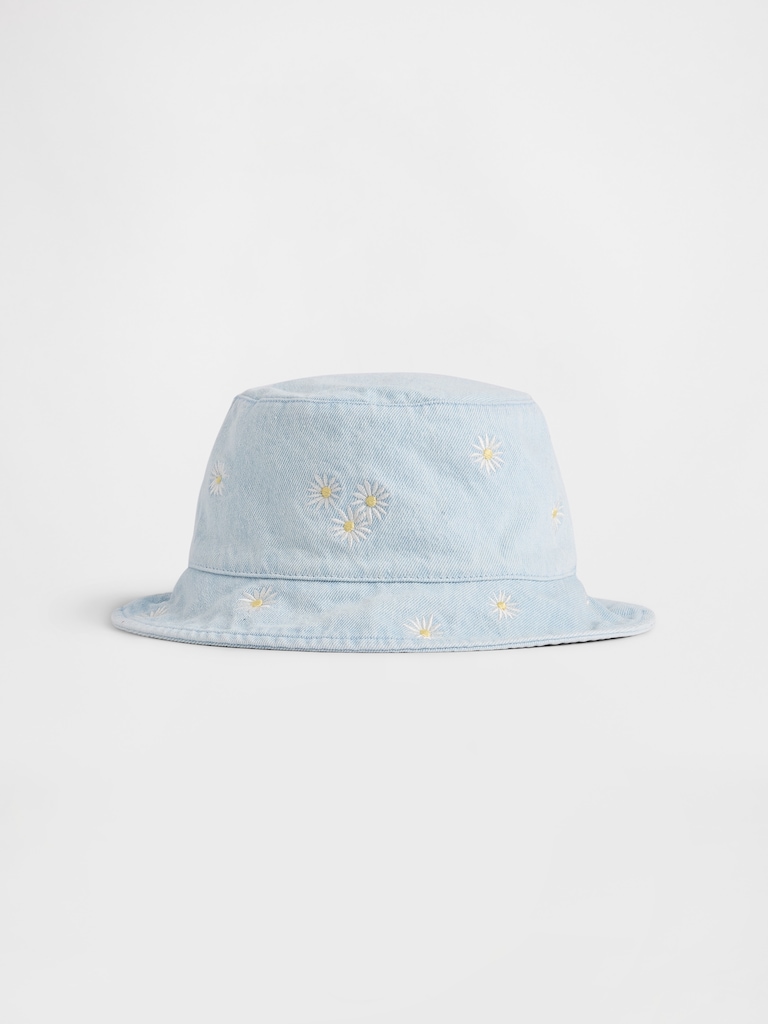 Chapeau cloche en denim à marguerites pour Bébé et Tout-petit