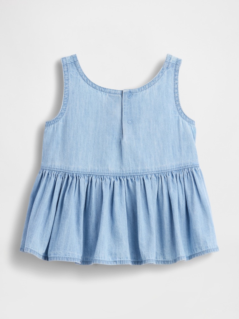 Baby & Toddler Bow Denim Tank Top