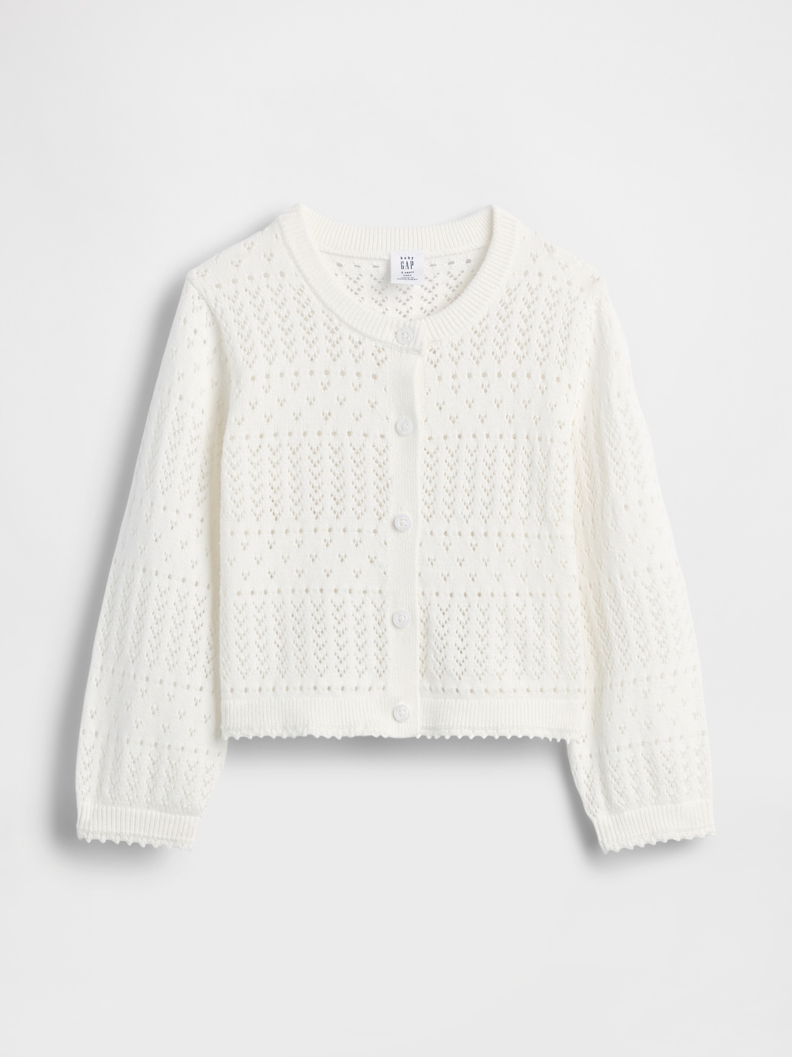 Baby & Toddler Pointelle Cardigan Sweater