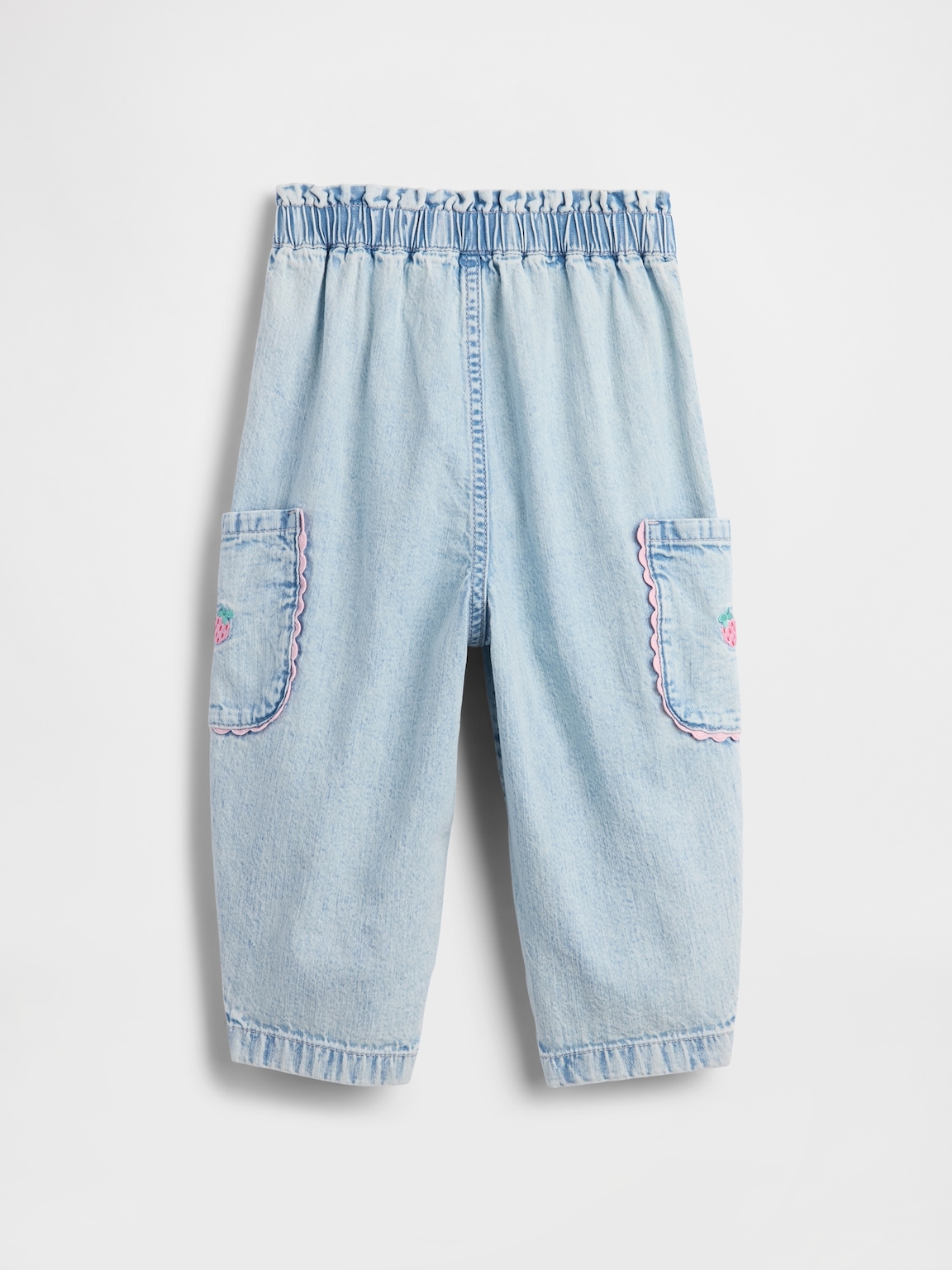 Baby & Toddler Pull-On Strawberry Cargo Barrel Jeans