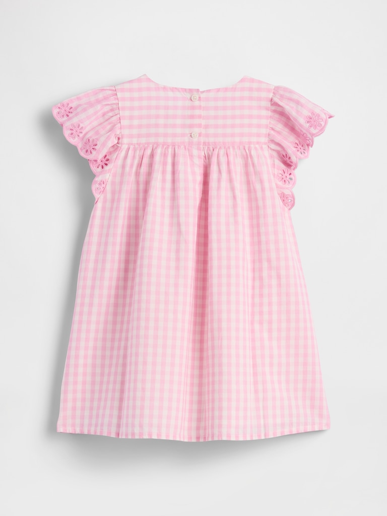 Baby & Toddler Eyelet Gingham Dress