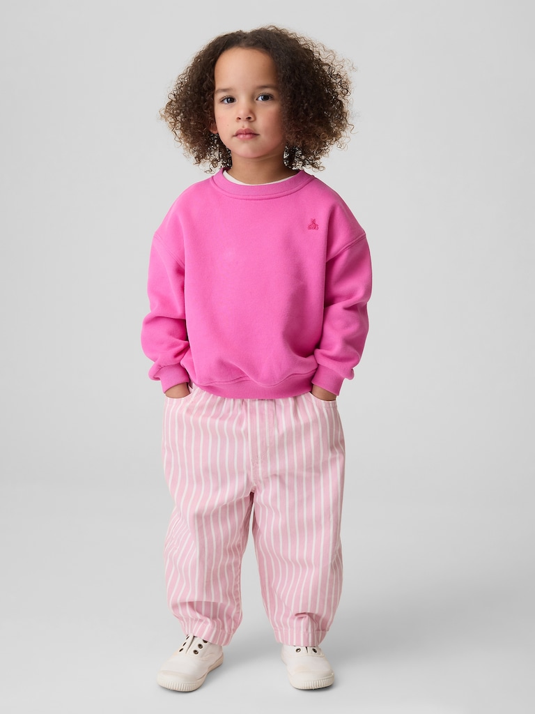 Baby & Toddler Pull-On Stripe Barrel Jeans