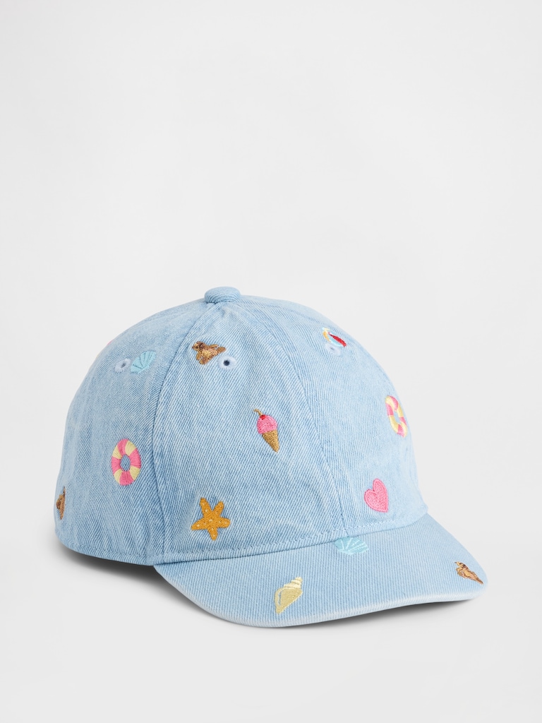 Baby & Toddler Embroidered Denim Baseball Hat