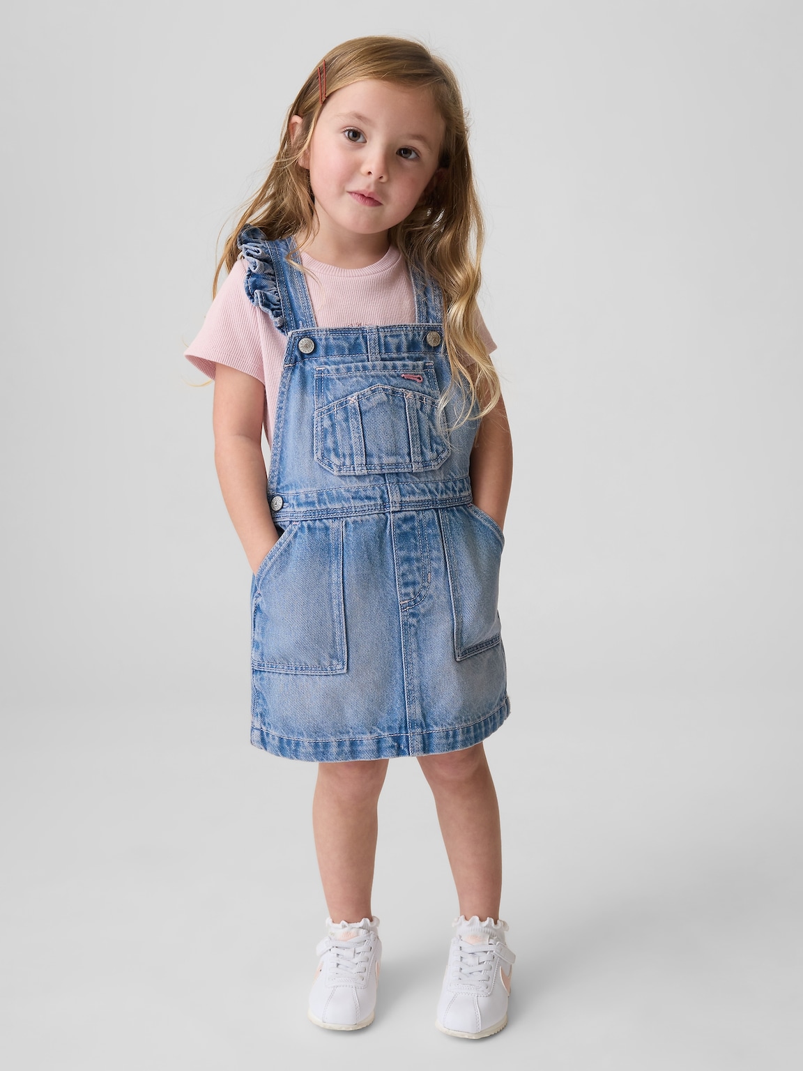 Baby & Toddler Denim Ruffle Skirtall