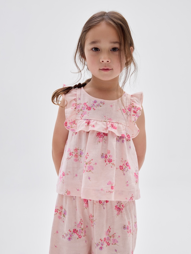 babyGap Linen-Blend Ruffle Top