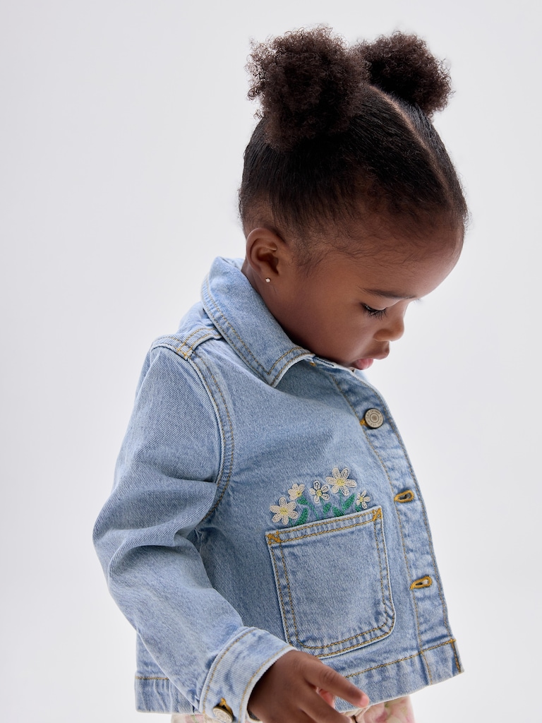 babyGap Embroidered Denim Jacket