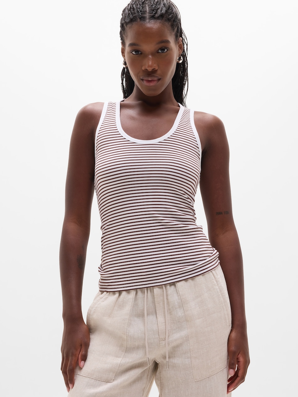 V-Neck Hardware One-Piece Swimsuit