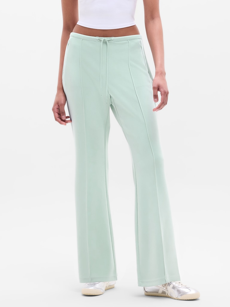 Seasoft Pintuck Mid Rise Flare Pant