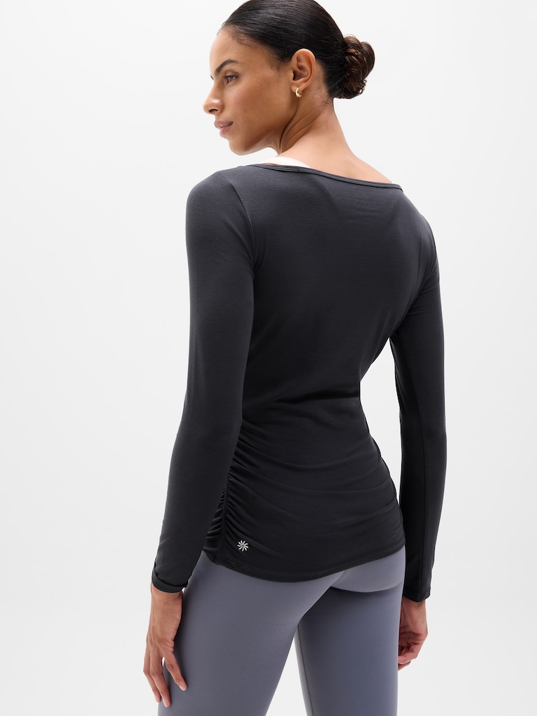 Move With Ease Boatneck Top