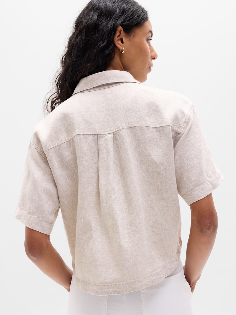 Retreat Linen Short Sleeve Shirt