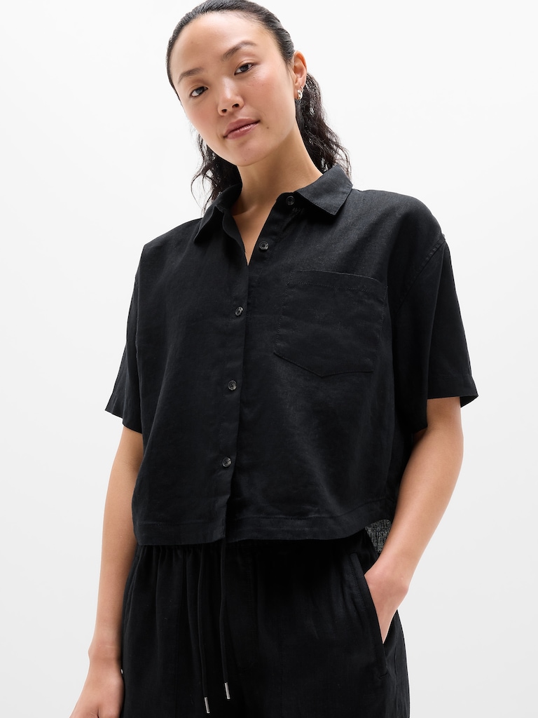 Retreat Linen Short Sleeve Shirt