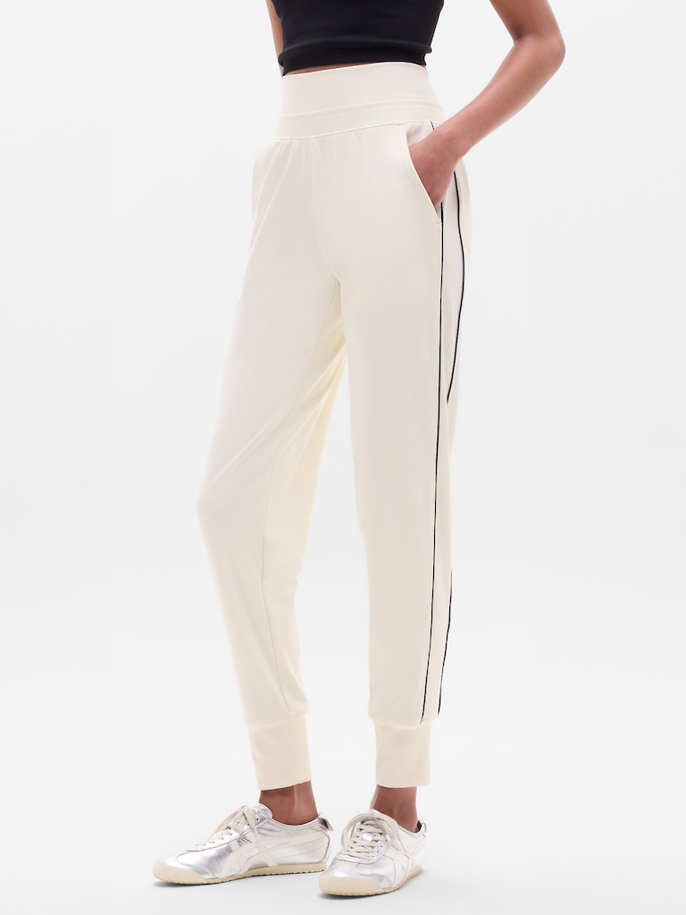 Venice High Rise Track Stripe Jogger