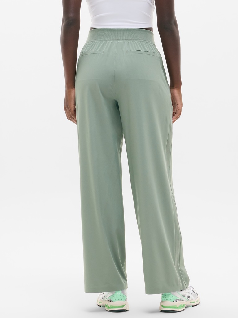 Brooklyn Mid Rise Wide Leg Pant
