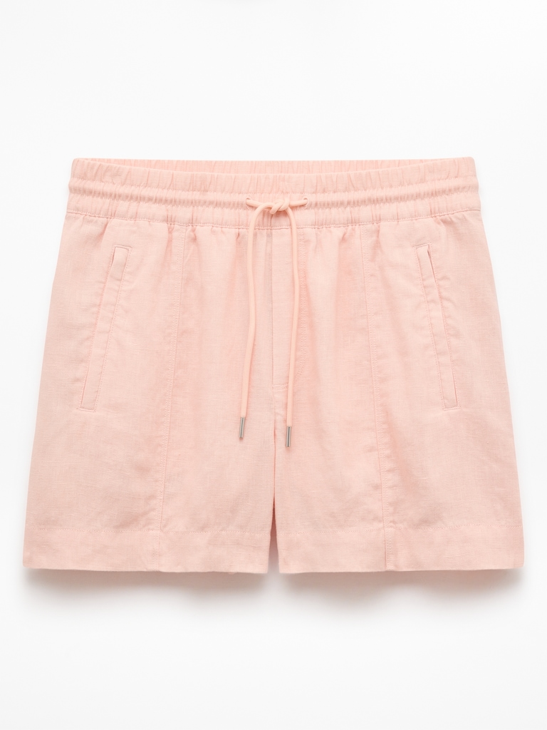 Retreat Linen Mid Rise 4" Short