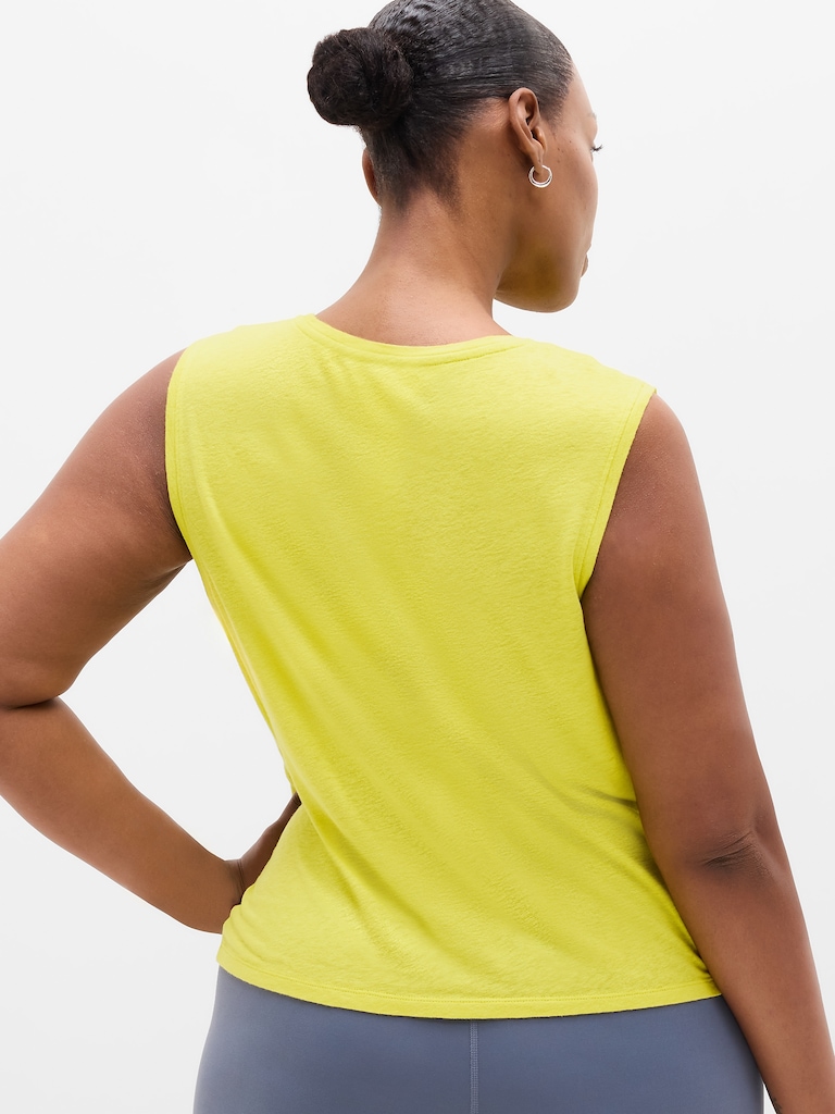 Getaway Linen Blend Muscle Tank