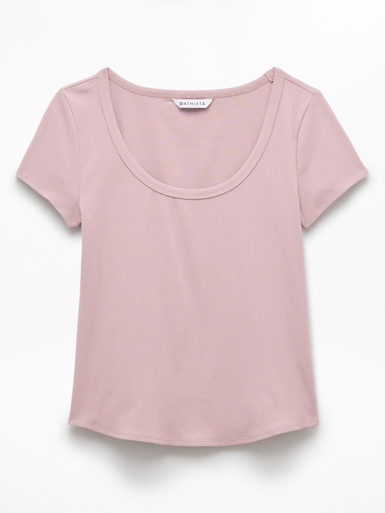 Signature Rib Scoop Tee