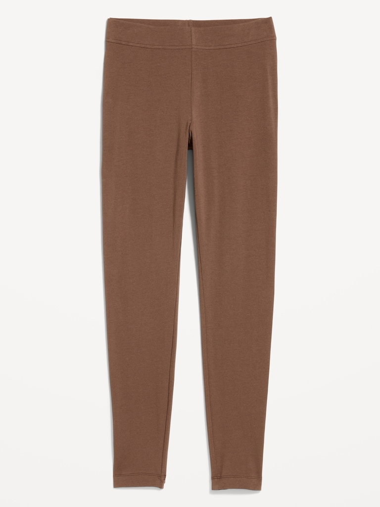 High-Waisted Jersey Fashion Layering Leggings