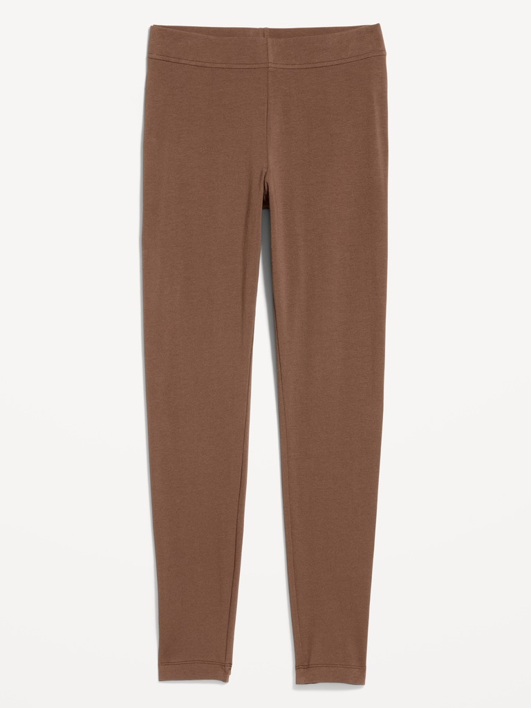 High-Waisted Jersey Fashion Layering Leggings