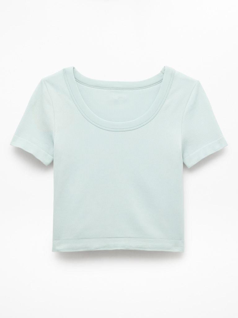 Athleta Girl Rise Above Rib Scoop Tee
