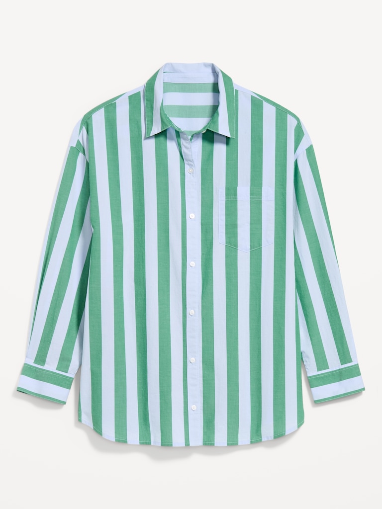 Oversized Button-Down Boyfriend Shirt