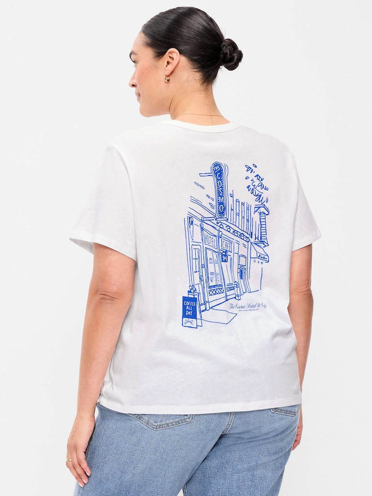 EveryWear Crew-Neck Graphic T-Shirt