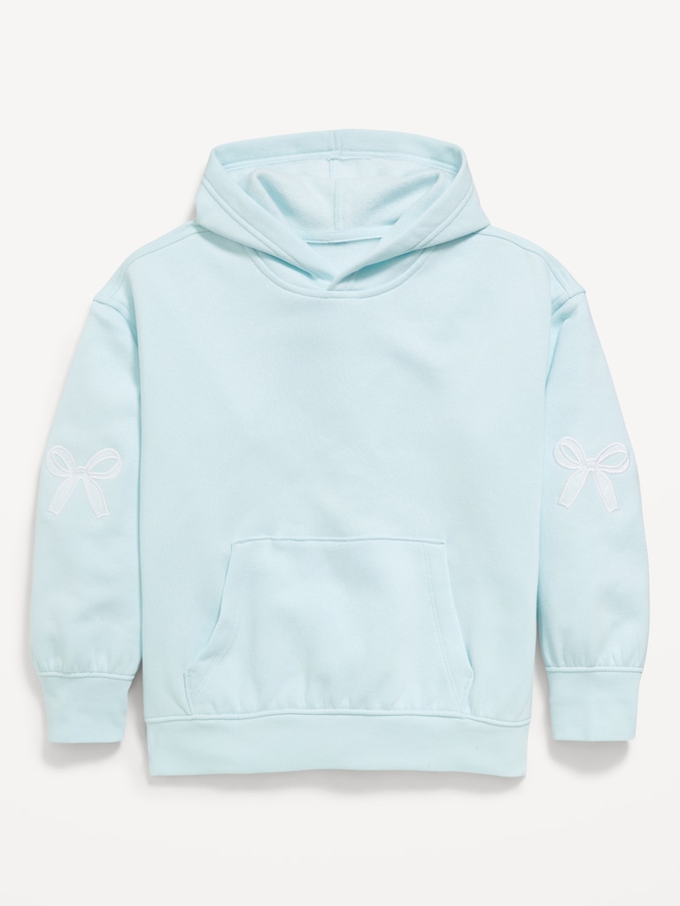 Printed Loose Pullover Hoodie for Girls