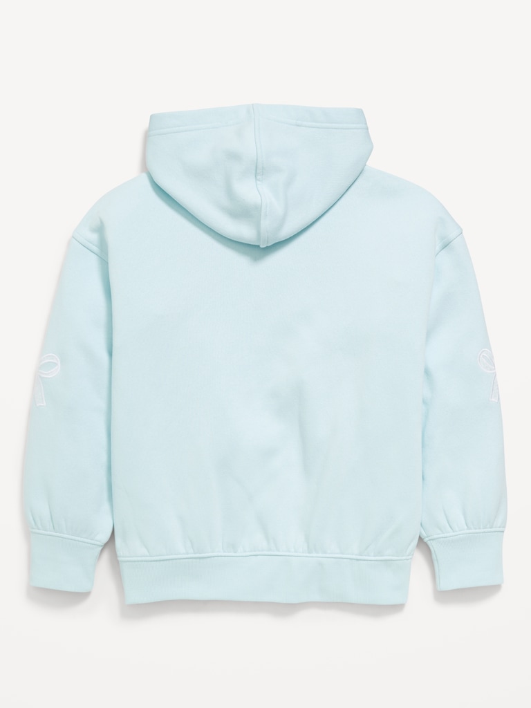 Printed Loose Pullover Hoodie for Girls