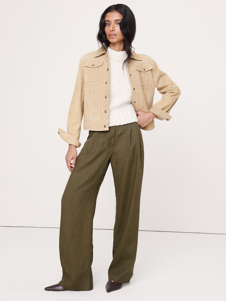 The Soho Wide-Leg Pant in Linen