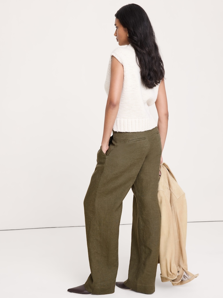 The Soho Wide-Leg Pant in Linen