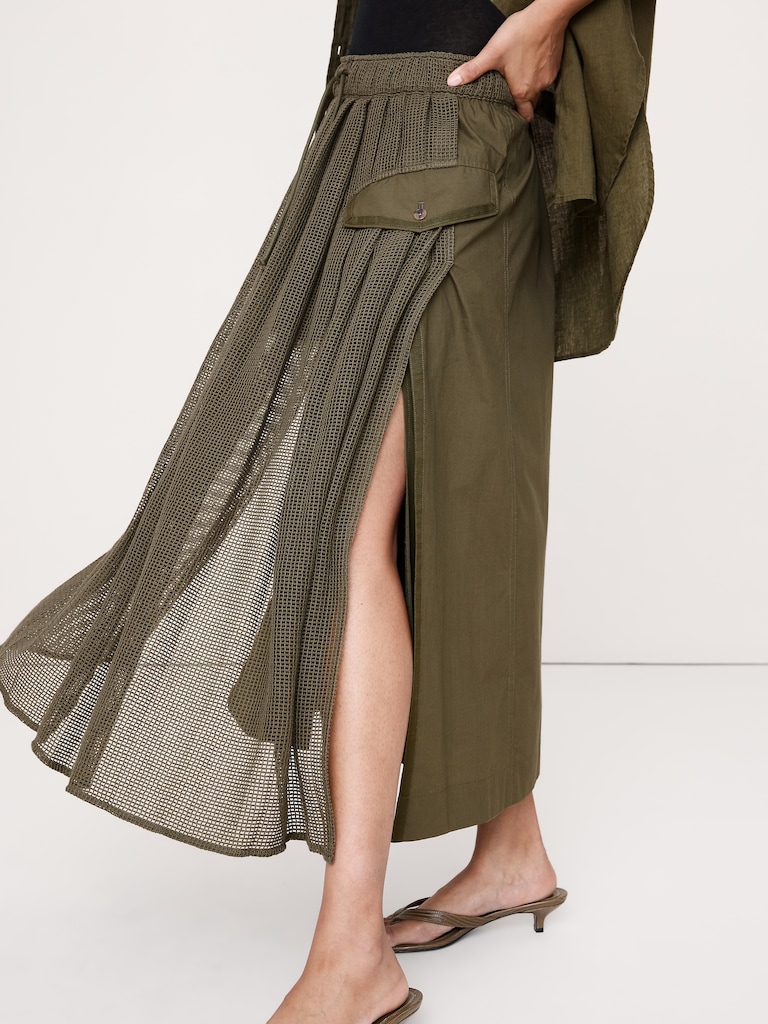 Mixed Media Utility Skirt