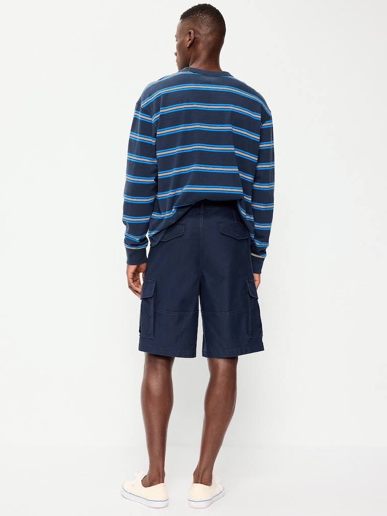 90's Loose Lived-In Cargo Shorts -- 10-inch inseam