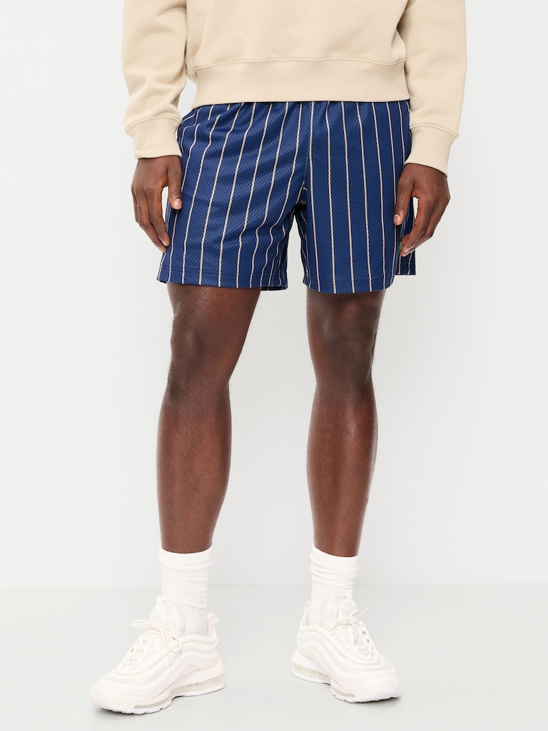 Baggy Mesh Shorts -- 6-inch inseam
