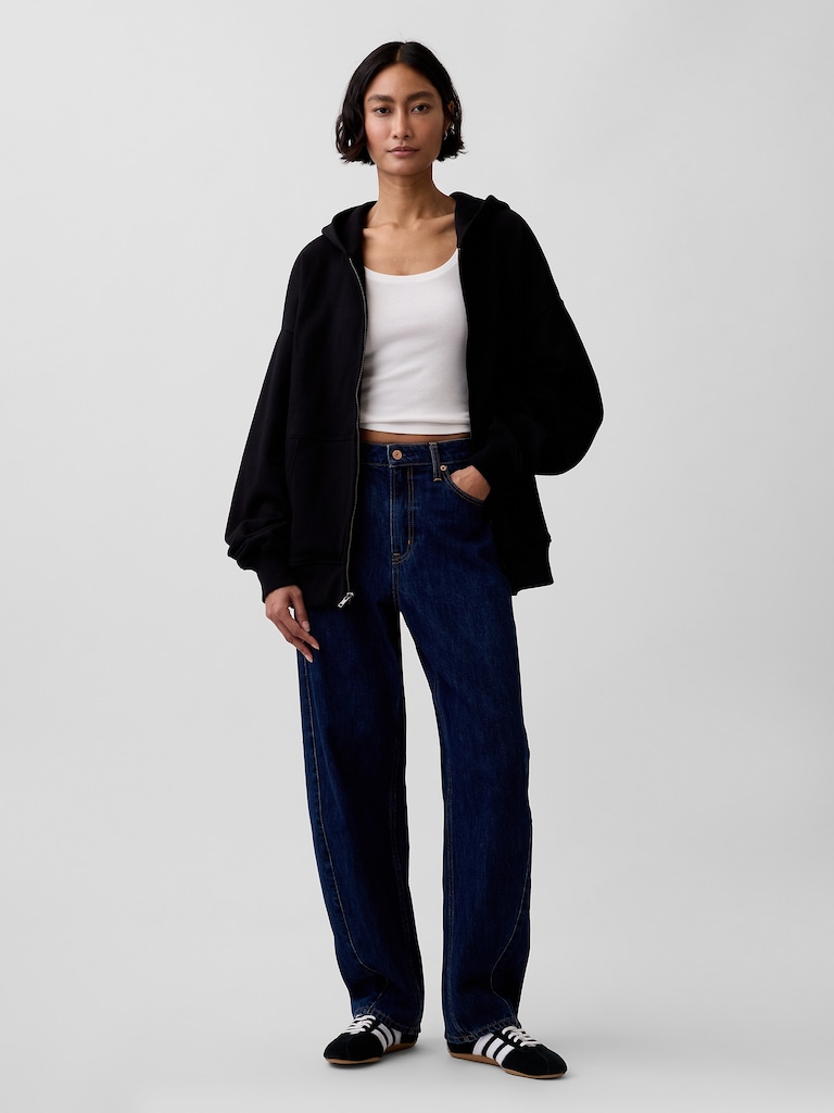 Heavyweight Oversized Zip Hoodie