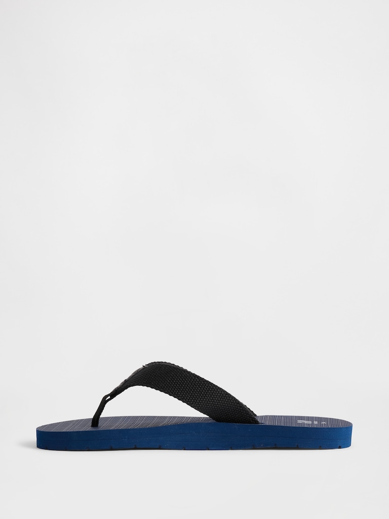 Kids Canvas Flip Flops