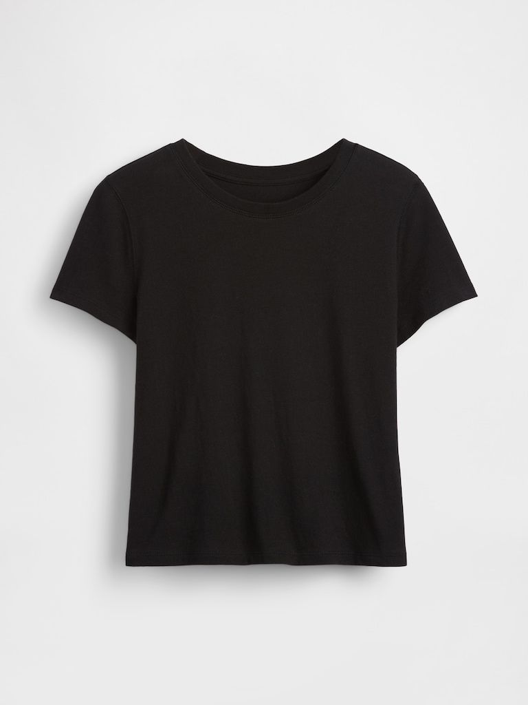 Cotton Jersey Shrunken T-Shirt